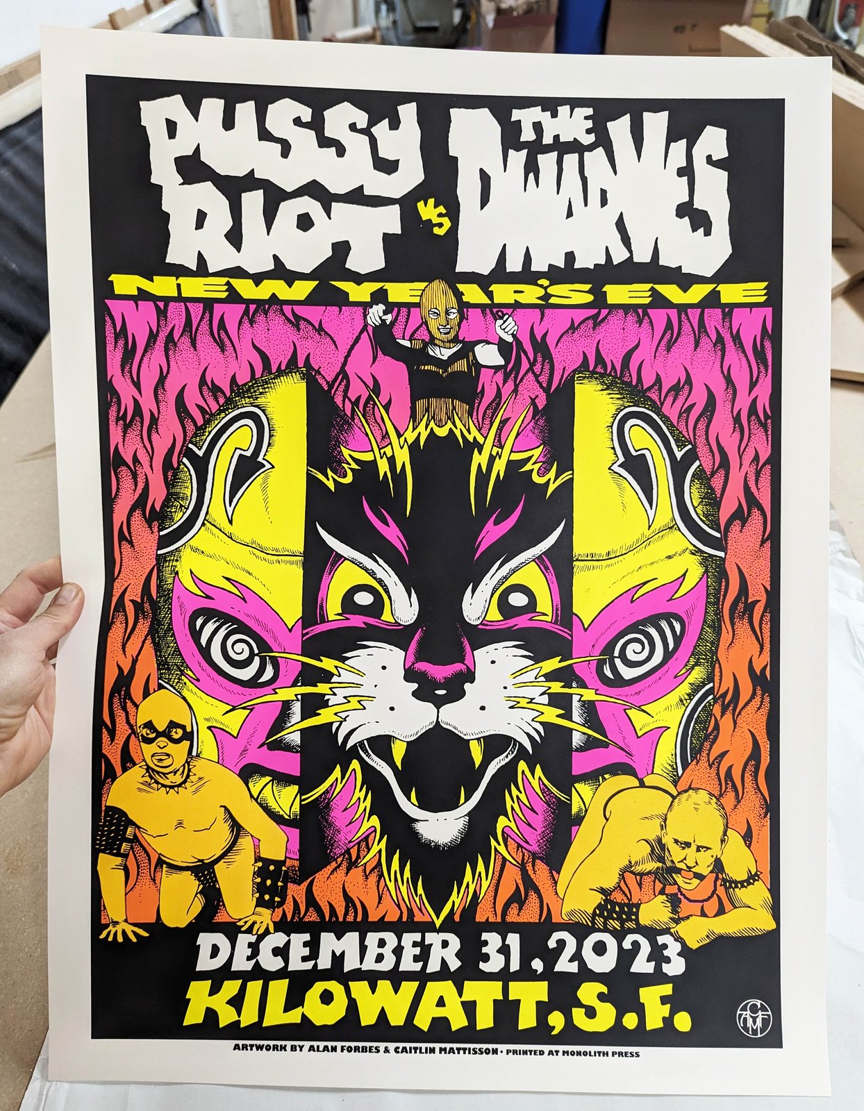 「FANDS」MEETING 2023 LIVE PHOTO BOOK Pussy Riot vs The Dwarves - Dec 31, 2023- Kilowatt, SF